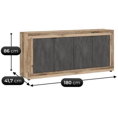 Комод Mebel Elit BLAGO 2 Необработанный дуб W.LUNEA/OSL/MA/KOM4D фото - 6