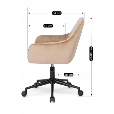 Офисное кресло Mebel Elit LUCY Бежевый - 7 Офисное кресло Mebel Elit LUCY Бежевый ME.LUCY/BZ/V/FO фото - 7