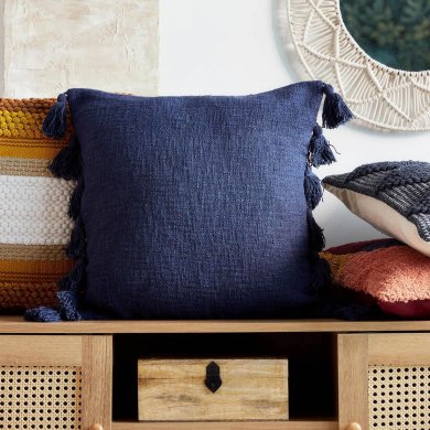 Декоративная наволочка Homla DREL 45x45 см Темно-синий 218762 фото - 5