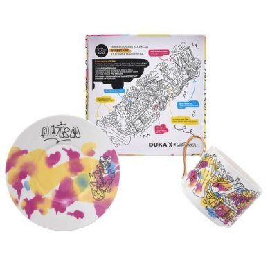 Чашка с блюдцем Duka Street Art Mannerfra | Принт 2220470 фото - 4