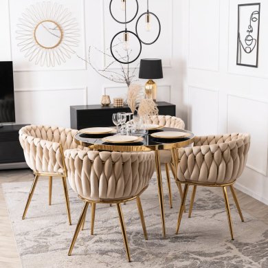 Обідній стілець Mebel Elit CAPI Welur Кремовий ME.CAPI/KR/ZL/V/K фото - 6