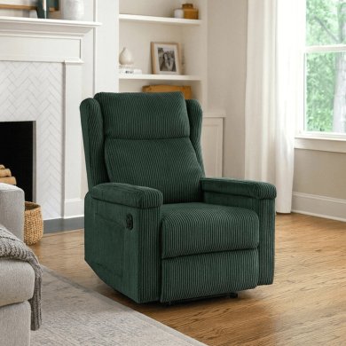 Кресло мягкое раскладное массажное с реклайнером Mebel Elit SEBASTIAN Velvet Зеленый ME.SEBASTIAN/Z/SZTR/FW фото - 14