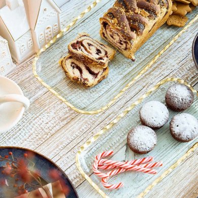 Сервірувальне блюдо Homla ELSOY 49x19 см Прозорий 219355 фото - 5