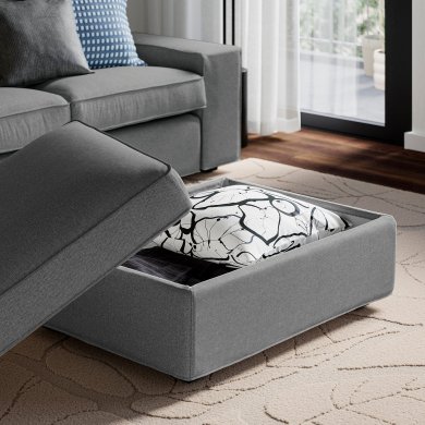 IKEA Підставка для ніг KIVIK Сірий (ИКЕА КИВИК) 99440496 фото - 5