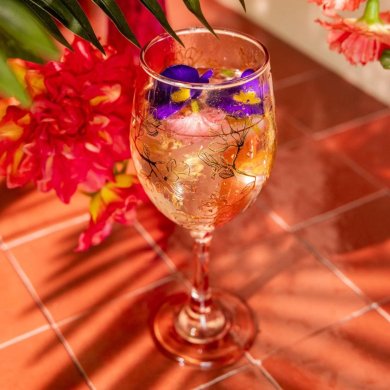 Бокал для вина Homla ROSELLA 400 мл Принт 227182 фото - 4