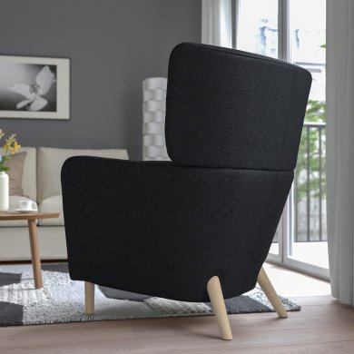 Кресло мягкое OSKARSHAMN Черный - 7 IKEA Кресло мягкое OSKARSHAMN Черный (ИКЕА ОСКАРШАМН) 00503671 фото - 7