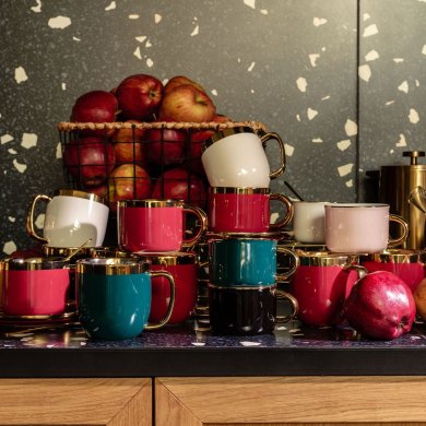 Кружка з ложечкою Homla SINNES 280 мл | Смарагдовий / Золотий - 7 Кружка з ложечкою Homla SINNES 280 мл | Смарагдовий / Золотий 164315 фото - 7