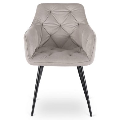 Обеденный стул Mebel Elit MODESTO Welur Серый ME.MODESTO/P/CZ/V/K фото - 2