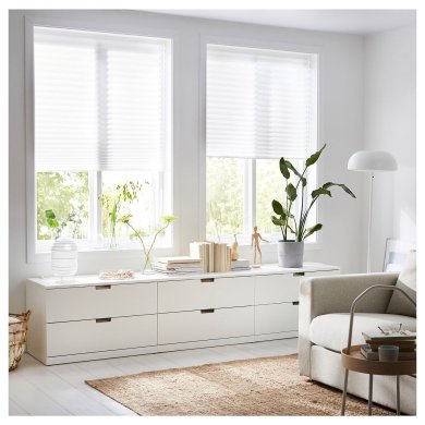 IKEA Штора-плісе SCHOTTIS 90x190 см Білий (ИКЕА SCHOTTIS) 20242282 фото - 6