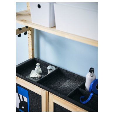 IKEA Стеллаж IVAR Черный (ИКЕА ИВАР) 79572572 фото - 4