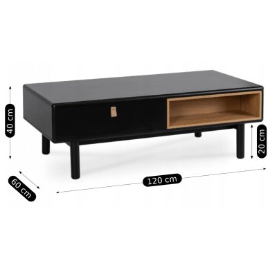 Журнальний стіл Mebel Elit ARES Чорний ME.ARES/CZ/L фото - 6
