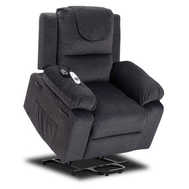 Кресло мягкое раскладное массажное с реклайнером Mebel Elit FENIX 2 Темно-серый ME.FENIX2/P/T/FW фото - 8