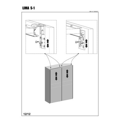 Шкаф Halmar Lima S1 | Дуб сонома V-PL-LIMA-S1-SONOMA фото - 14