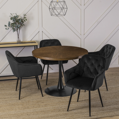 Обеденный стол Mebel Elit LINO Орех - 5 Обеденный стол Mebel Elit LINO Орех ME.LINO/O/S фото - 5