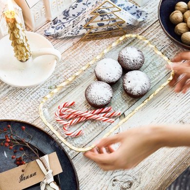 Сервірувальне блюдо Homla ELSOY 29x15 см Прозорий 219351 фото - 6