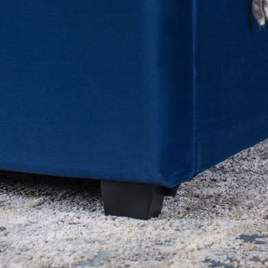 Кровать Mebel Elit CROS Welur 140x200 см Синий ME.CROS/140/GR/V/LOZ фото - 18