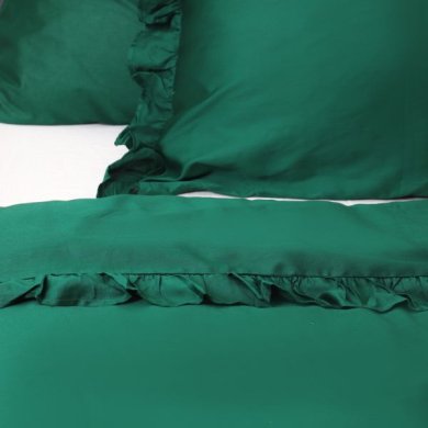 Комплект постільної білизни Homla SELIN 200x220 см Зелений 161071 фото - 3