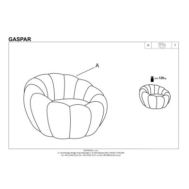 Кресло мягкое Halmar GASPAR Кремовый - 12 Кресло мягкое Halmar GASPAR Кремовый V-CH-GASPAR-FOT фото - 12