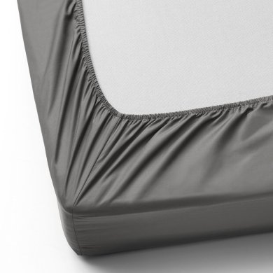 IKEA Простирадло на резинці ULLVIDE 160x200 см Сірий (ИКЕА ULLVIDE) 30336954 фото - 5