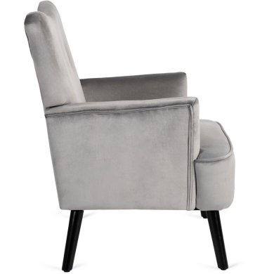 Крісло м'яке Mebel Elit BUNNY Welur 2 Сірий - 4 Крісло м'яке Mebel Elit BUNNY Welur 2 Сірий ME.BUNNY/P/CZ/V/FW фото - 4