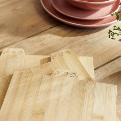 Набір дощок з підставкою Homla BAMBOU 29х22 см Дерево - 8 Набір дощок з підставкою Homla BAMBOU 29х22 см Дерево 207359 фото - 8