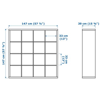 IKEA Стелаж KALLAX Білий (ИКЕА КАЛЛАКС) 30275861 фото - 6