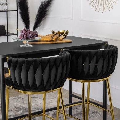 Барный стул Mebel Elit FLORES 2 Черный ME.FLORES2/CZ/ZL/V/H фото - 8