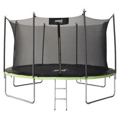 Батут с защитной сеткой Garden Line 374 см Зеленый TRA4286 фото - 2