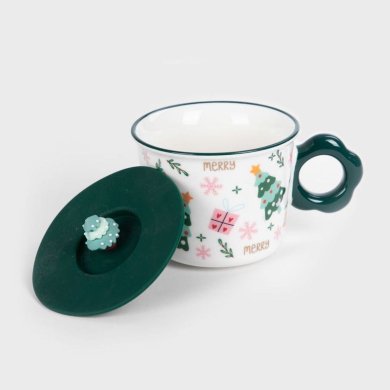 Кружка Homla PIROS 350 мл Зеленый 232143 фото - 2