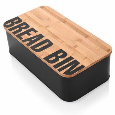 Хлебница Duka Loft 42,5х23х13,5 см | Черный / Дерево 2220062 фото - 3