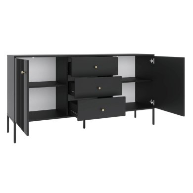 Комод Mebel Elit SOFT 2 Черный W.ISEO/CZ/KOM2D3S фото - 2