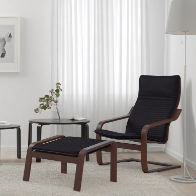 IKEA Крісло-качалка POANG Чоринй (ИКЕА ПОАНГ) 59240833 фото - 11