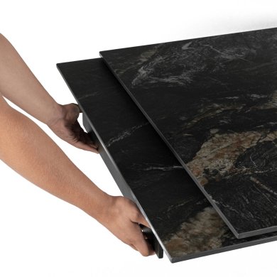 Розкладний обідній стіл Mebel Elit IBIZA Marmur Чорний - 4 Розкладний обідній стіл Mebel Elit IBIZA Marmur Чорний ME.IBIZA/CZZL/CZ/S160-240 фото - 4