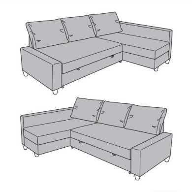 IKEA Спинка для кутового дивана FRIHETEN (ИКЕА ФРИХЕТЭН) 90432071