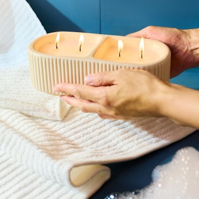 Ароматическая свеча Homla COZY Vanilla Honey 210 г Экрю 234188 фото - 8