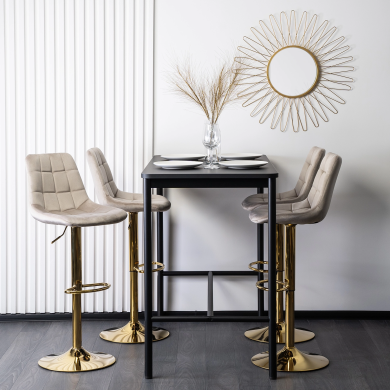 Барний стілець Mebel Elit ARCOS Welur Бежевый ME.ARCOS/BZ/ZL/V/H фото - 11