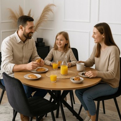 Обідній стіл Mebel Elit LAUREN 80 см Дуб золотий ME.LAUREN/D/CZ/S80 фото - 5