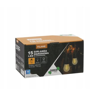 Декоративная гирлянда Garden Line 15 LED 14,4 м Теплый-белый - 7 Декоративная гирлянда Garden Line 15 LED 14,4 м Теплый-белый SOL1267 фото - 7