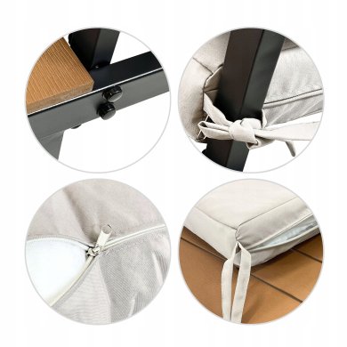 Комплект садових меблів Kontrast GLOBO TOUPE Дерево 5.05.13792 фото - 12