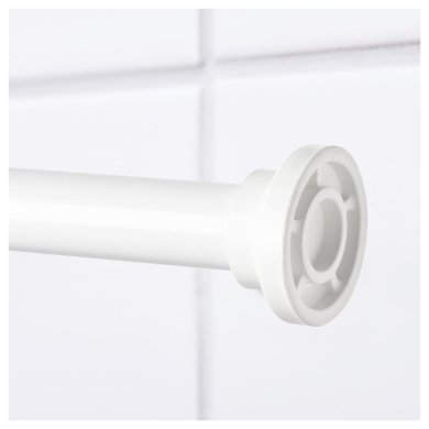 IKEA Карниз для душової фіранки BOTAREN 70-120 см Білий (ИКЕА БОТАРЕН) 10306019 фото - 3