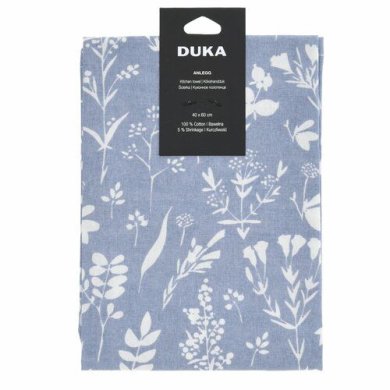 Полотенце кухонное Duka Anlegg | Голубой / Белый принт 2220644 фото - 3