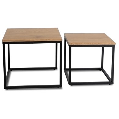 Комплект журнальних столів Mebel Elit CARMI Дуб золотий - 4 Комплект журнальних столів Mebel Elit CARMI Дуб золотий ME.CARMI/DZ/CZ/L фото - 4