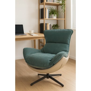 Крісло м'яке поворотне Kontrast JASPER 3D Зелений 5.01.84540 фото - 10