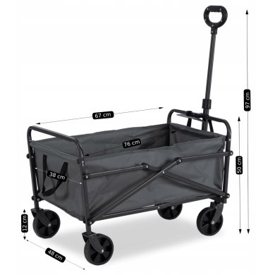 Складаний садовий візок Mebel Elit GILBERT 70 л Сірий - 14 Складаний садовий візок Mebel Elit GILBERT 70 л Сірий ME.GILBERT/P/T/WOZ фото - 14