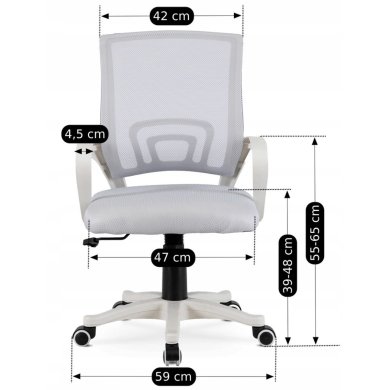 Дитяче крісло Mebel Elit NATE Сірий - 8 Дитяче крісло Mebel Elit NATE Сірий ME.NATE/P/B/T/FO фото - 8