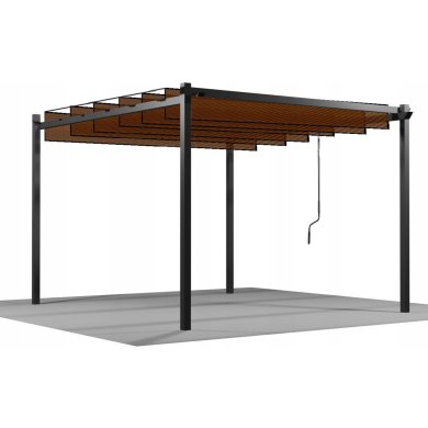 Пергола Garden Line 3х3 м Коричневий TUN4016 фото - 2
