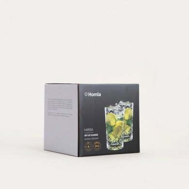 Набор стаканов Homla MIRRA 350 мл 4 шт Прозрачный 243429 фото - 5