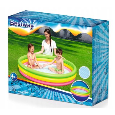 Надувной детский бассейн Bestway 152х30 см Разноцветный BES51103 фото - 8