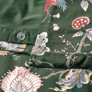 IKEA Комплект постельного белья NASSELKLOCKA 150x200 см Зеленый (ИКЕА НАССЕЛЬКЛОККА) 70585550 фото - 2