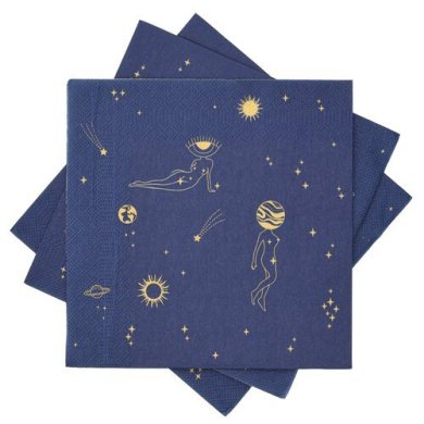 Салфетки Duka Celestial | Синий / Золотой 2221196